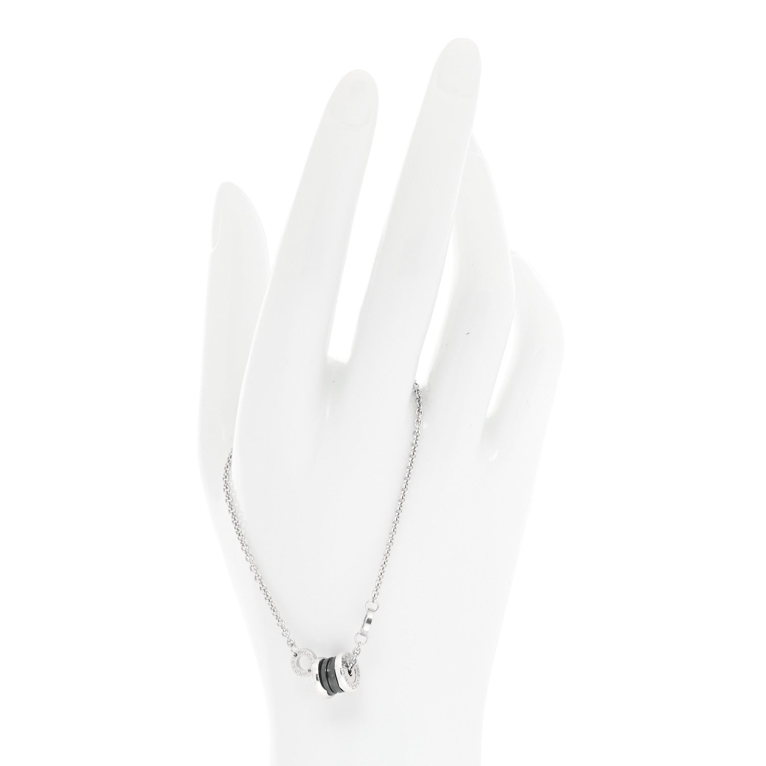 Bulgari Sterling Silver Black Ceramic Save the Children Bracelet SM 2 of 7