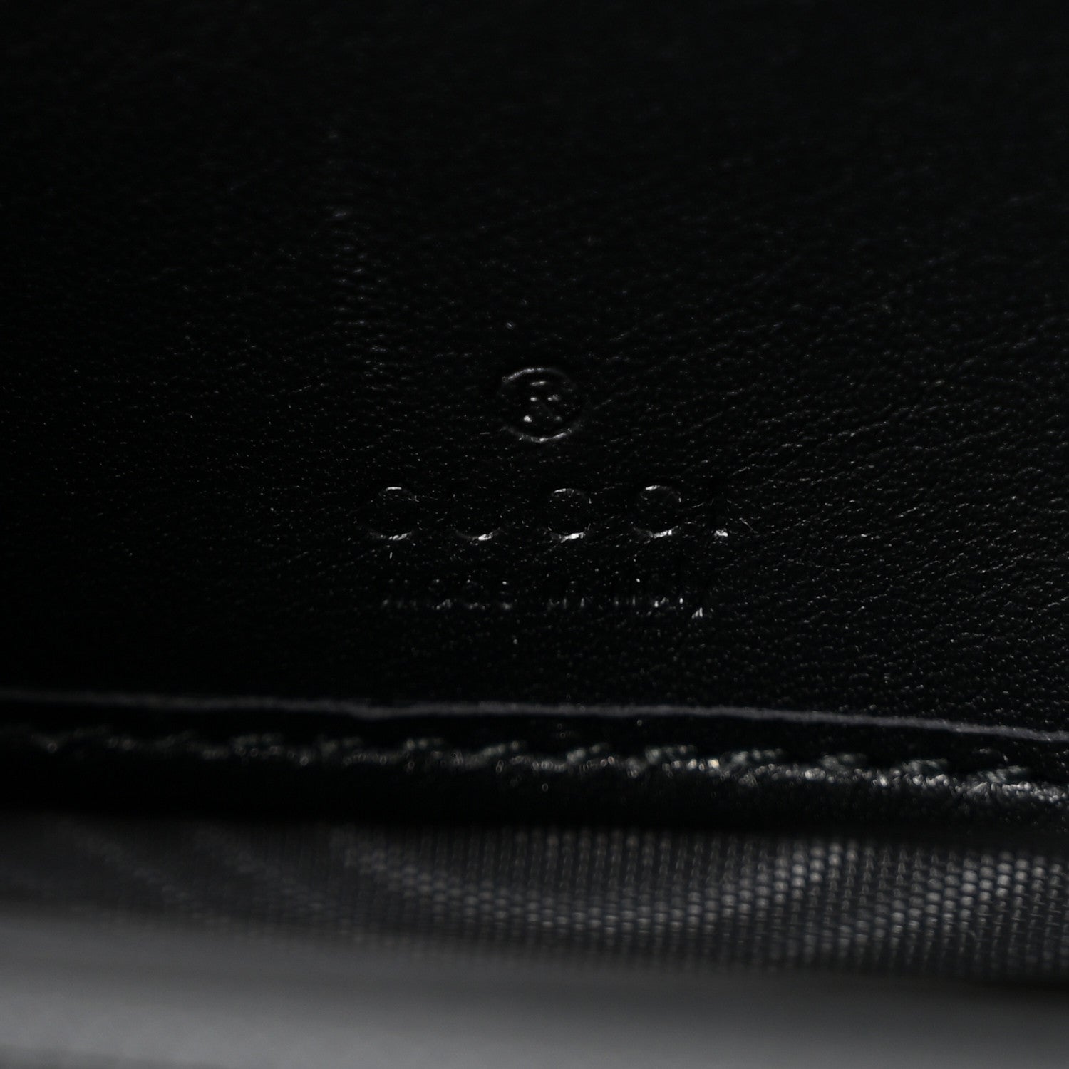 Gucci Calfskin Matelasse Pearly GG Marmont Zip Around Wallet Black 6 of 9