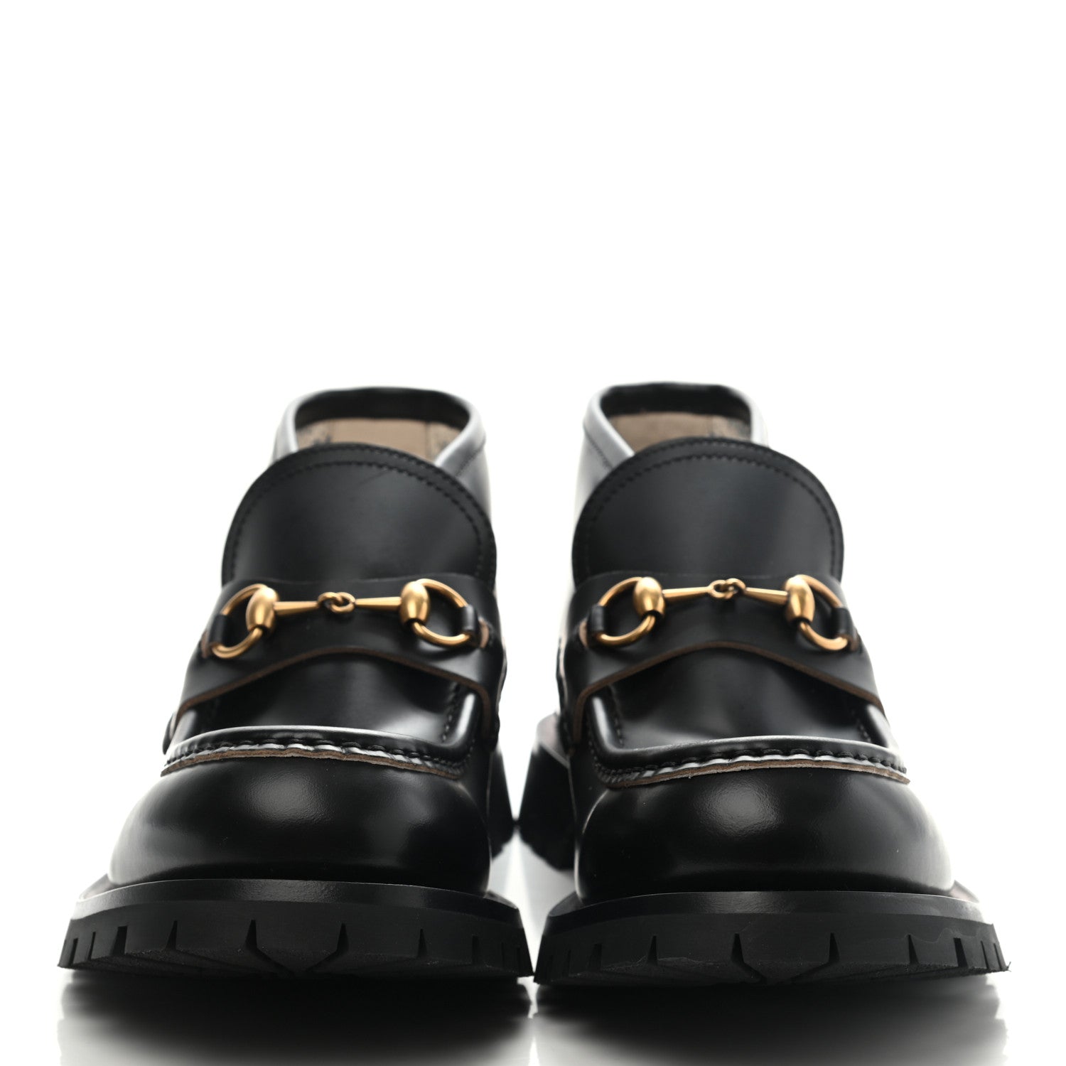 Gucci Cordovan Lux Mens Harald Horsebit Ankle Boots 8.5 Black 2 of 10