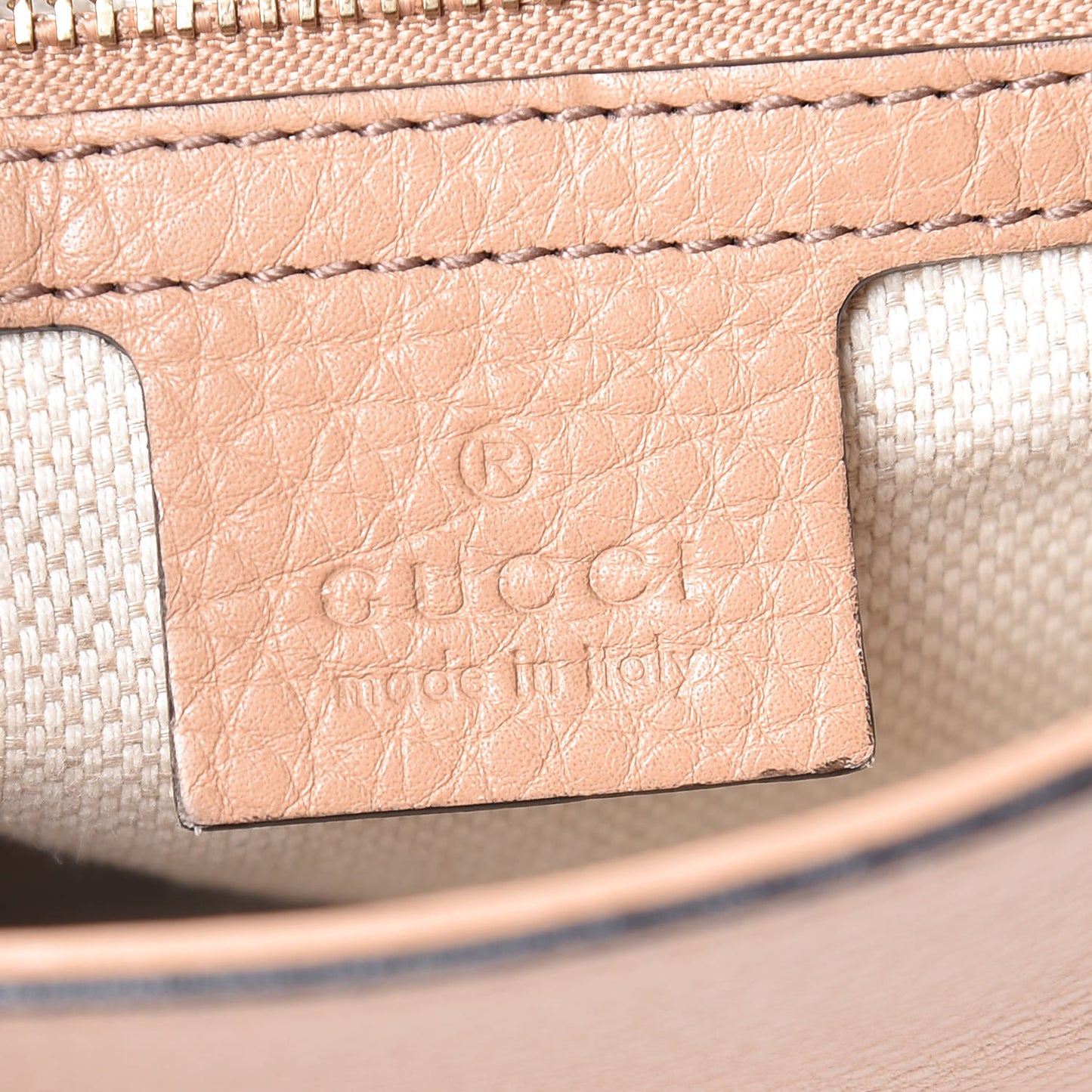 Pebbled Calfskin Medium Soho Flap Crossbody Camelia