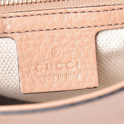 Gucci Pebbled Calfskin Medium Soho Flap Crossbody Camelia 6 of 15