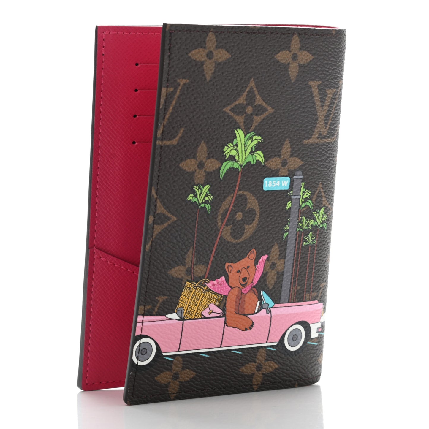 Monogram 2021 Christmas Animation Hollywood Passport Cover Fuchsia