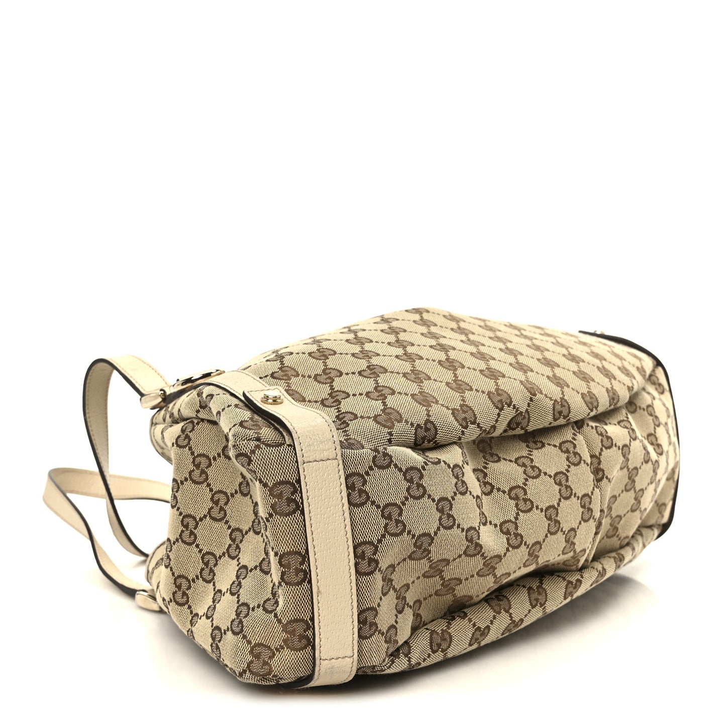 Monogram Medium Abbey Shoulder Bag Off White