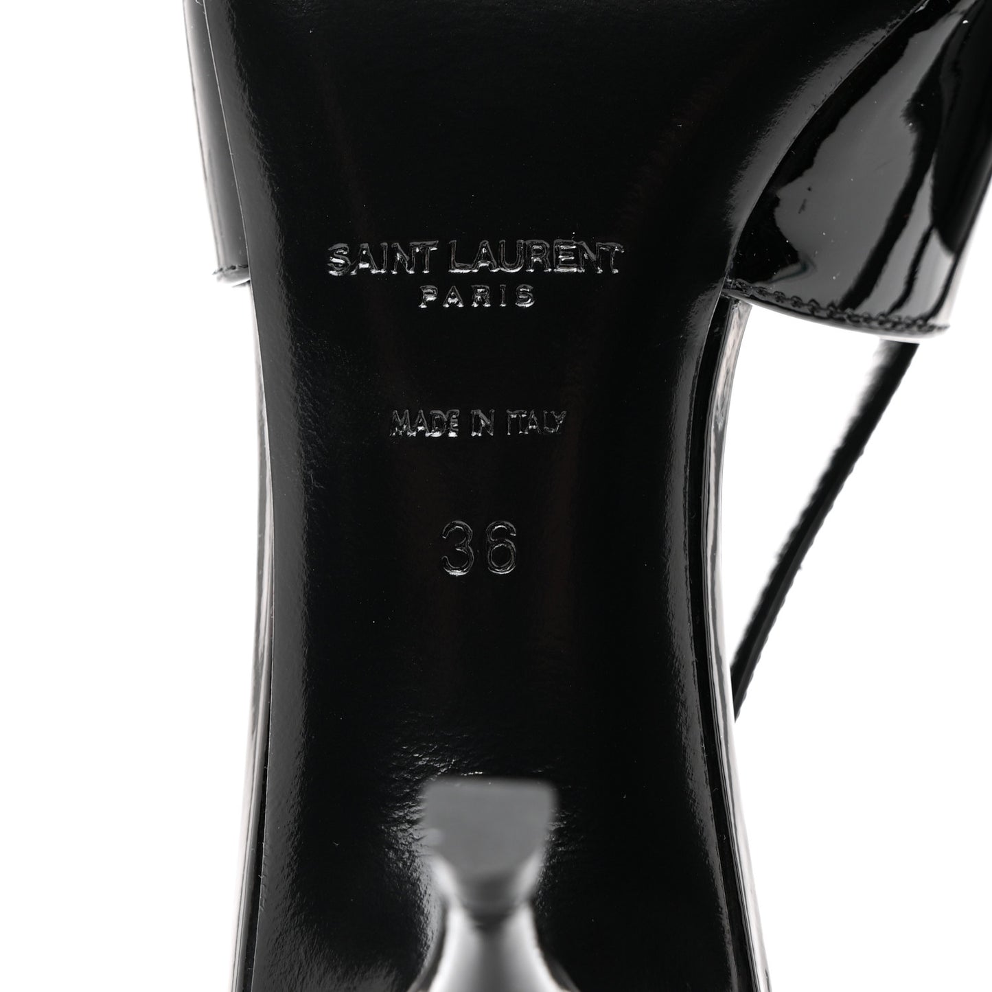 Patent Luna Slingback Pumps 36 Black