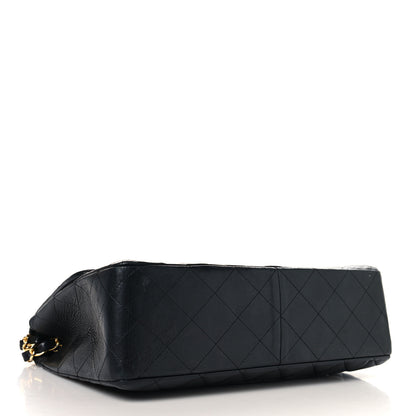 Chanel Lambskin Quilted Jumbo Double Flap Black 4 of 11