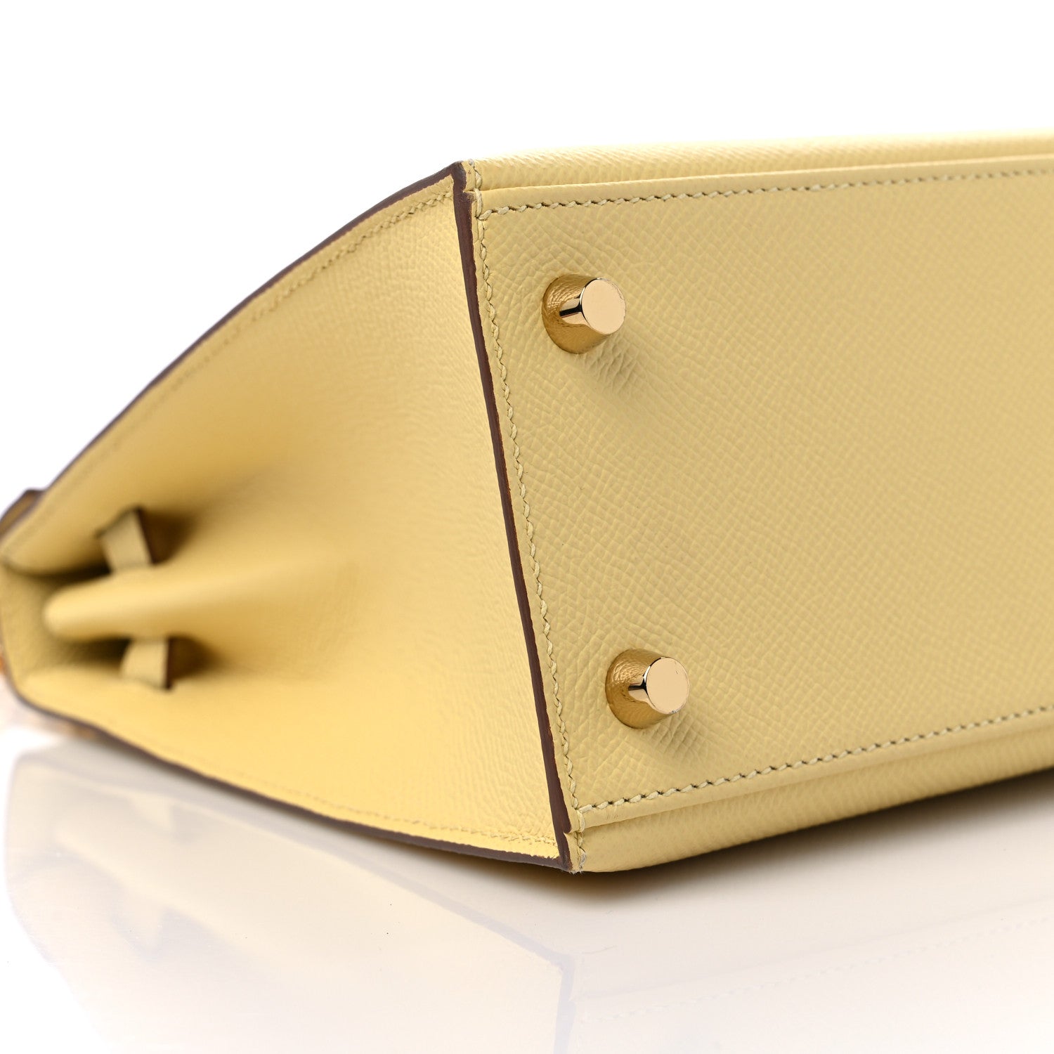 Hermes Epsom Kelly Sellier 25 Jaune Poussin 8 of 9