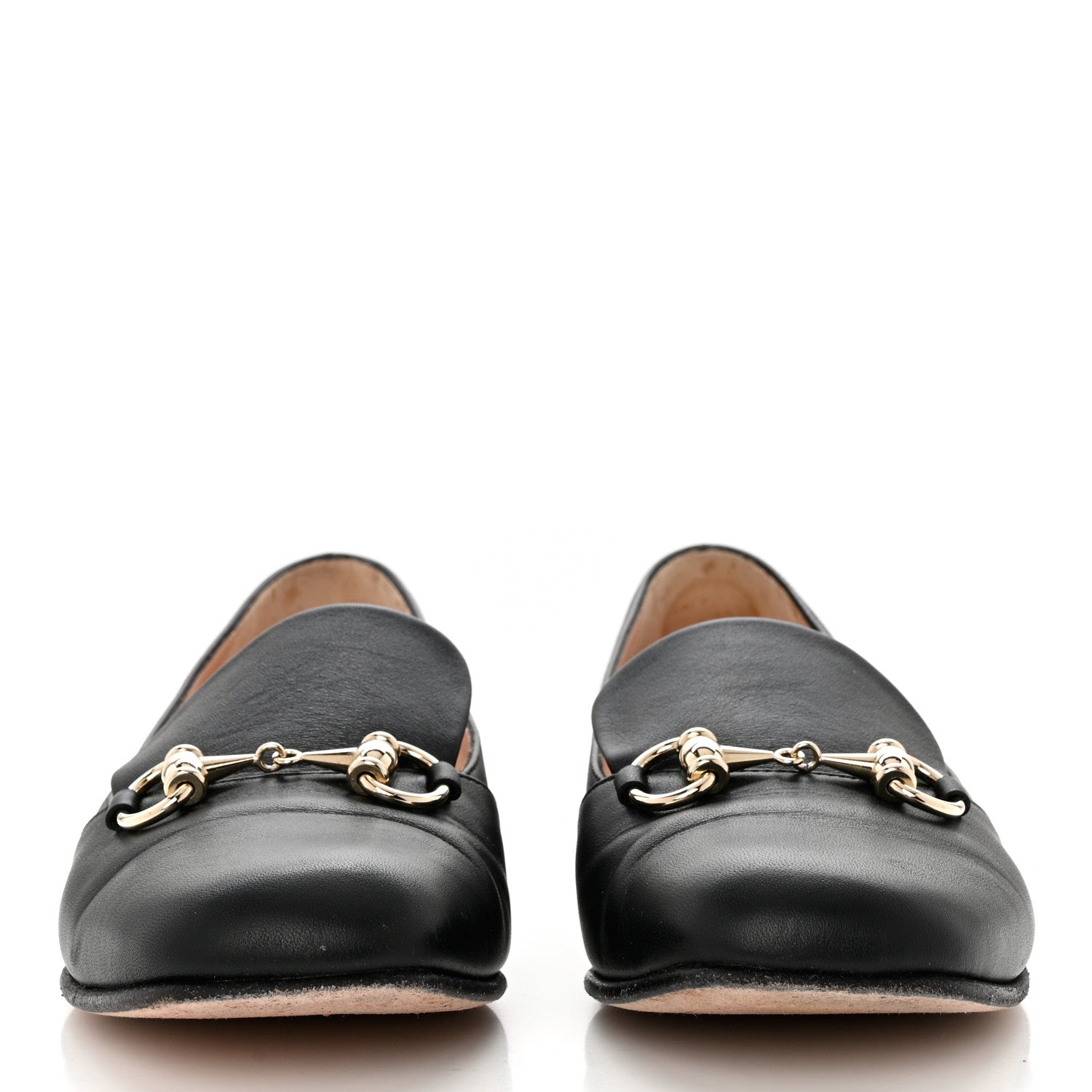 Gucci Calfskin Horsebit Loafers 37 Black 2 of 10