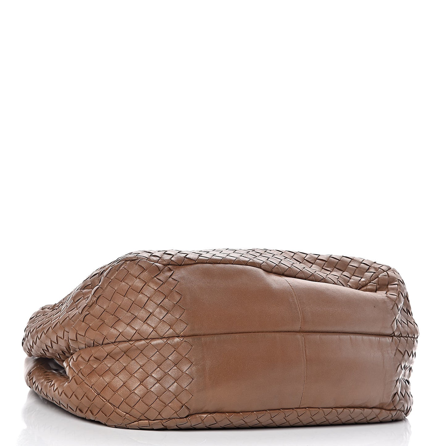 Nappa Intrecciato Medium Campana Hobo Noce