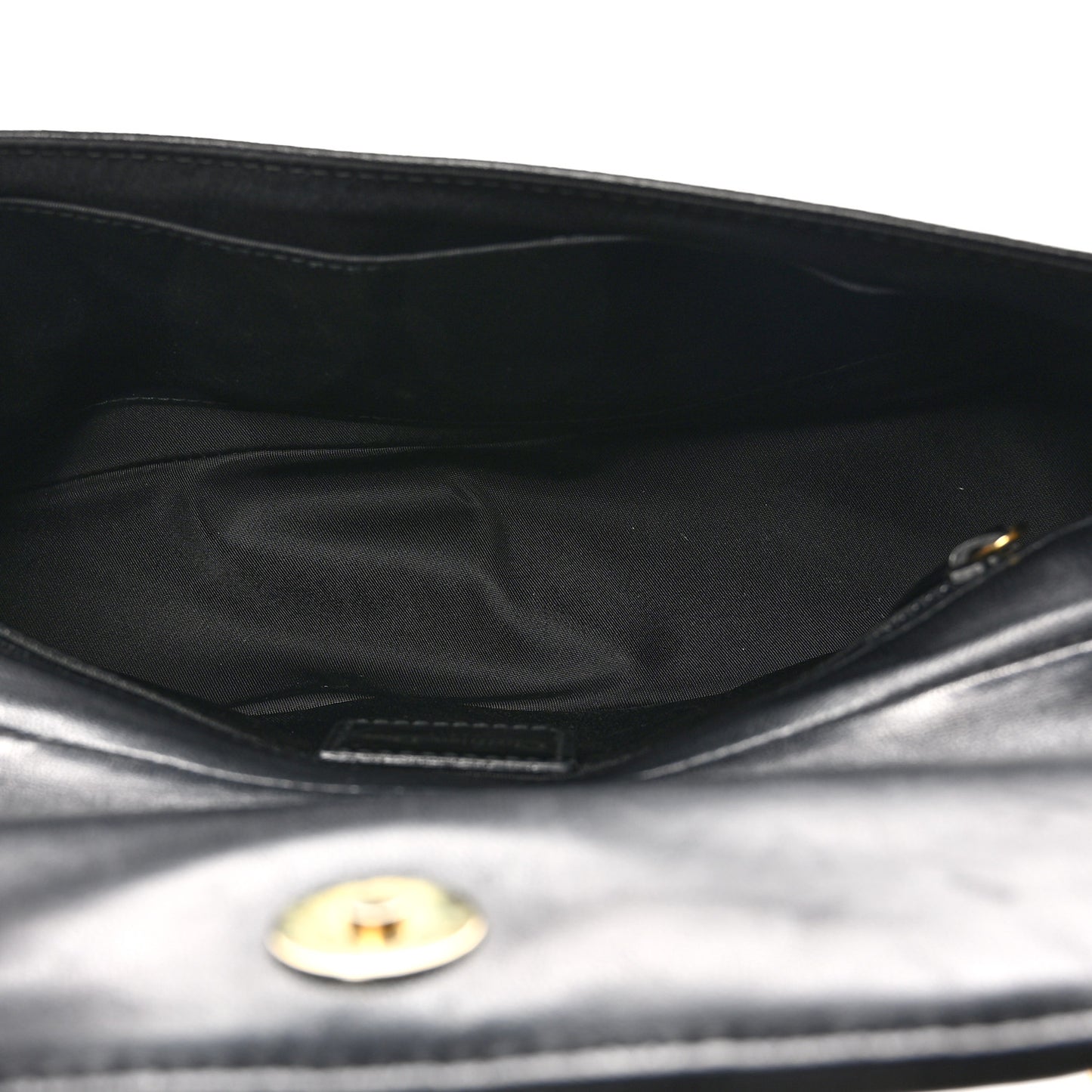 Lambskin Cannage Flap Shoulder Bag Black