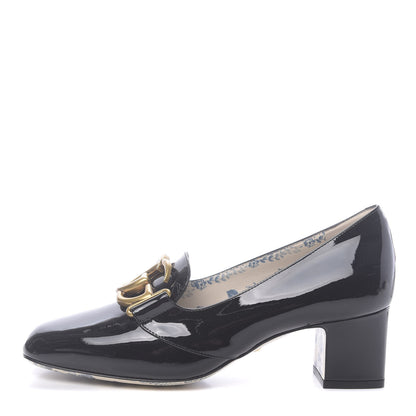 Gucci Vernice GG Victoire 55mm Loafer Pumps 36.5 Black 1 of 9