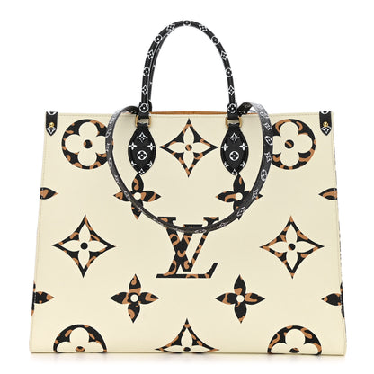 Louis Vuitton Monogram Giant Jungle Onthego GM Ivory 1 of 10