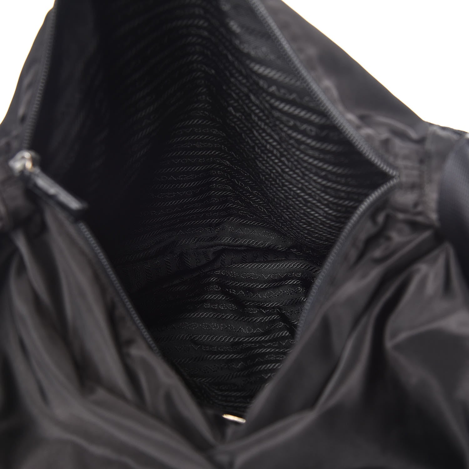 Prada Tessuto Nylon Messenger Bag Black 7 of 10