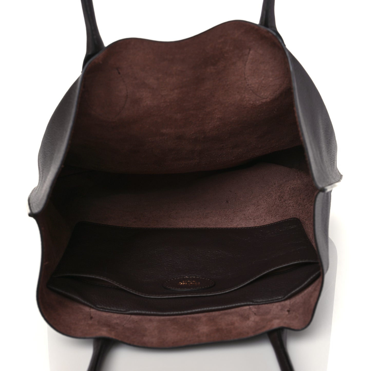 Classic Grain Calfskin Blossom Tote Oxblood