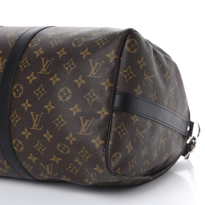 Louis Vuitton Monogram Macassar Keepall Bandouliere 45 6 of 10