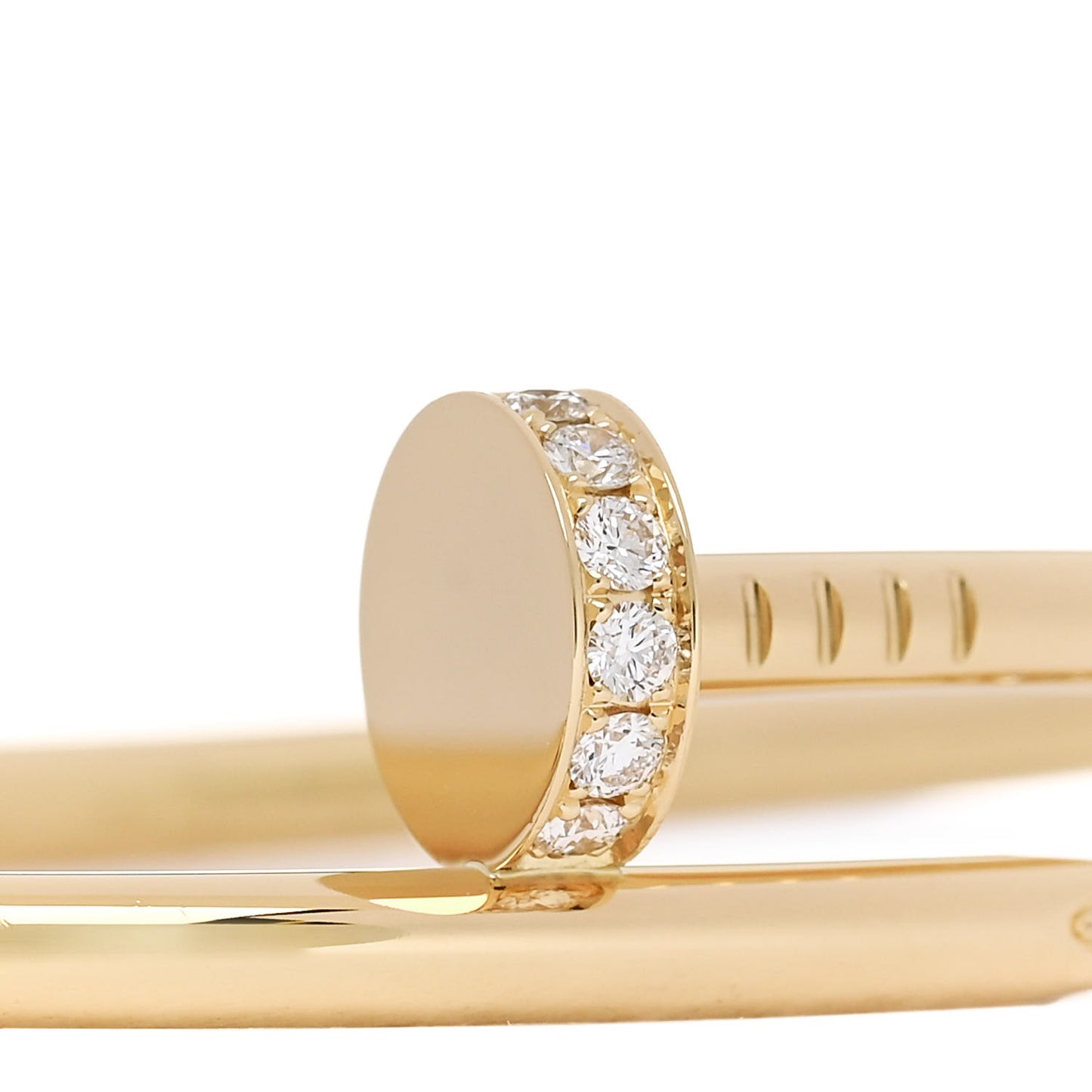 18K Yellow Gold Diamond Juste Un Clou Bracelet 17