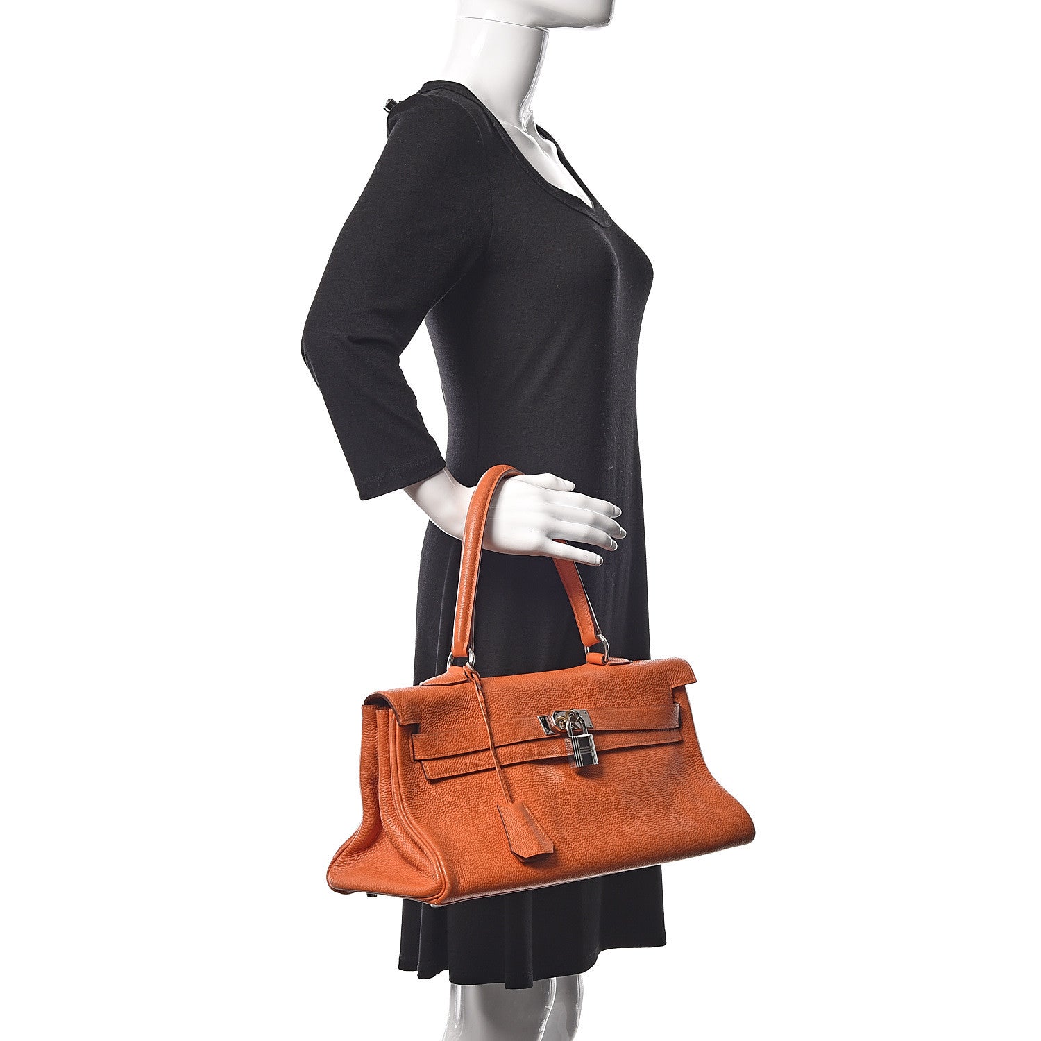 Hermes Togo Shoulder Kelly 40 Orange 2 of 24