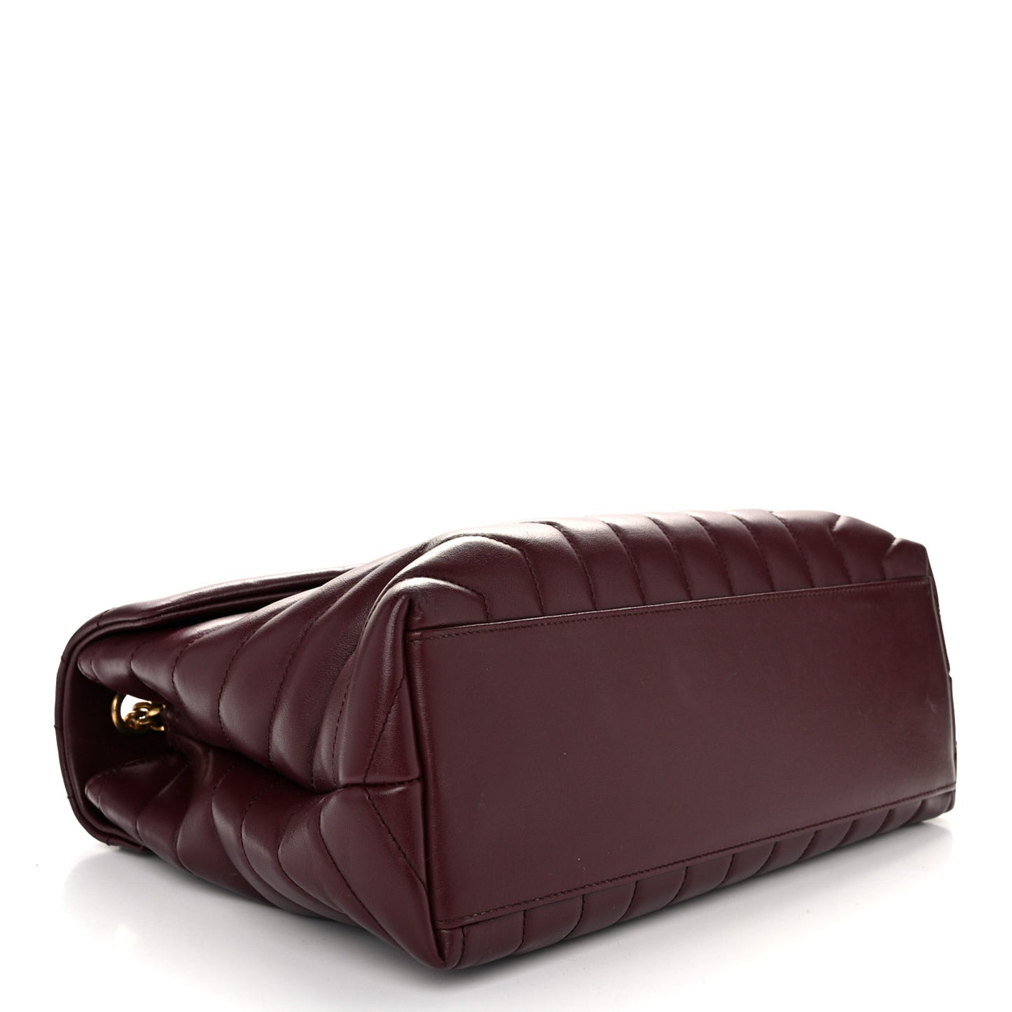 Calfskin Y Quilted Monogram Medium Loulou Chain Satchel Rouge Legion