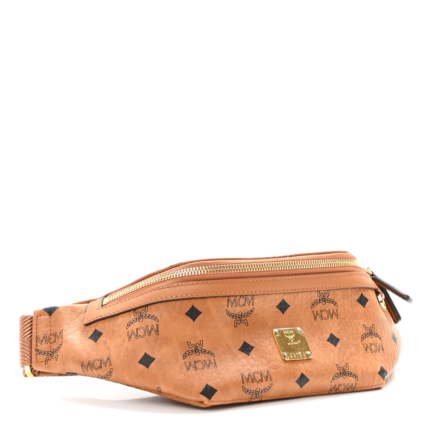 MCM Visetos Small Fusten Belt Bag Cognac 3 of 8