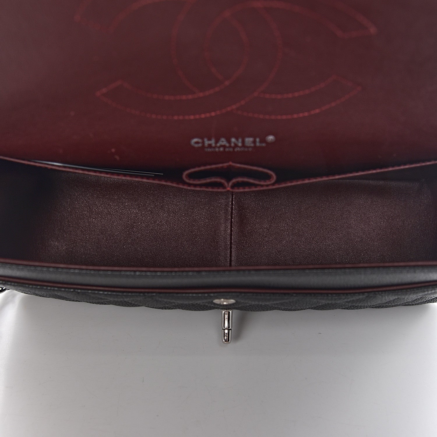 Chanel Caviar Quilted Jumbo Double Flap Black 5 of 11