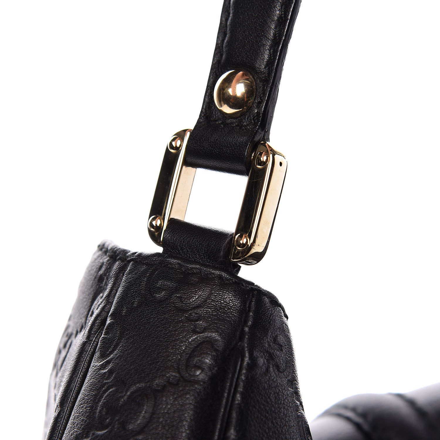 Gucci Guccissima Large New Ladies Web Hobo Black 9 of 11