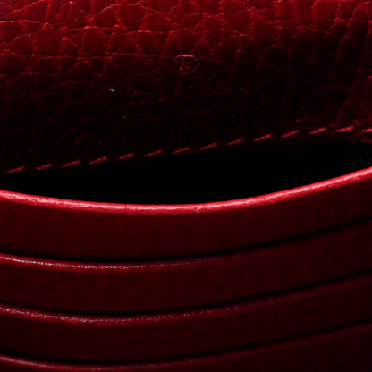 Gucci Dollar Calfskin Medium GG Marmont Wallet Red 4 of 5