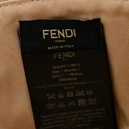 Fendi Technical Fabric FF Reversible Bucket Hat S Tobacco Beige 8 of 8