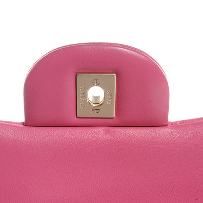 Chanel Lambskin Quilted Jumbo Double Flap Pink 5 of 8