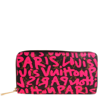 Louis Vuitton Monogram Graffiti Zippy Wallet Fuchsia 1 of 7