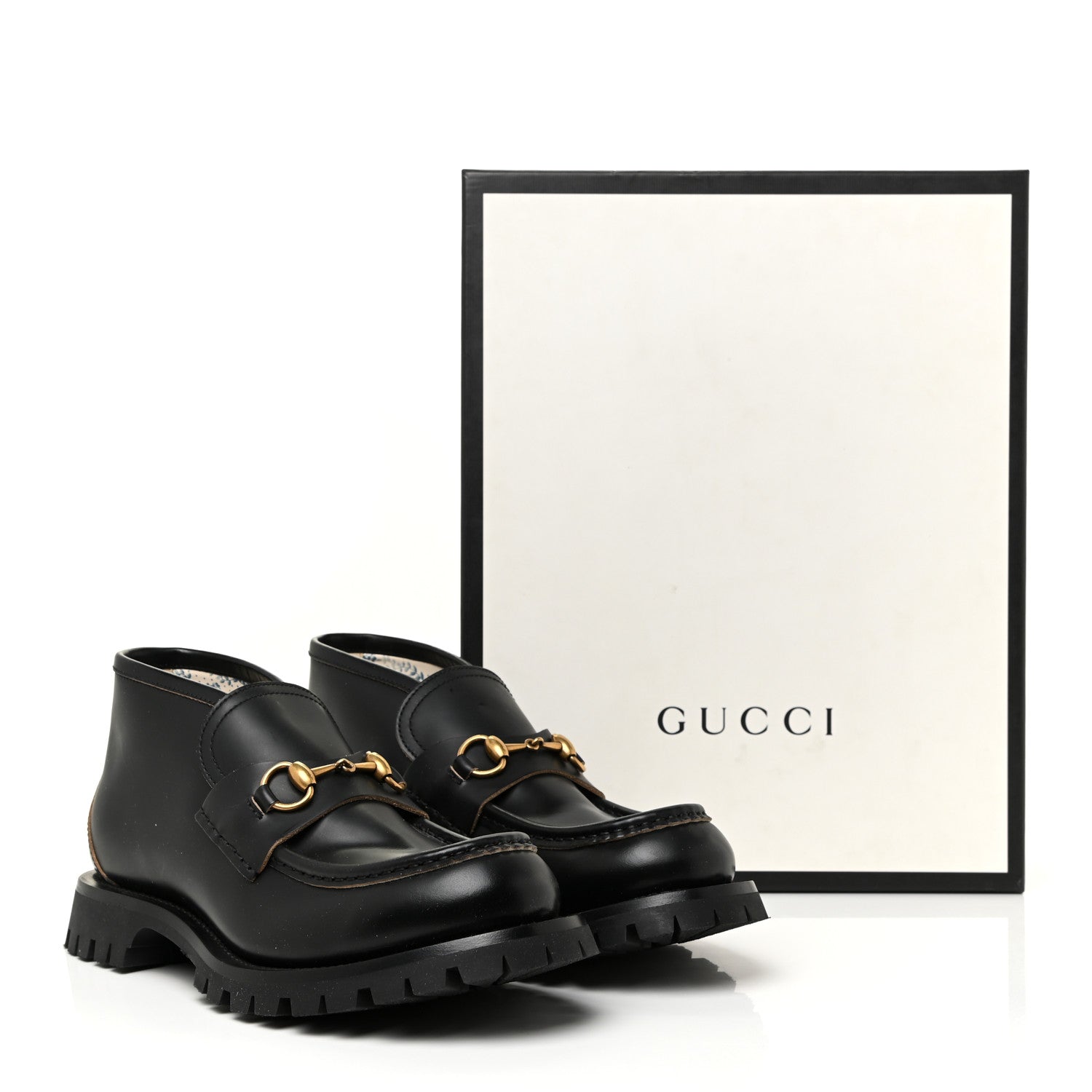 Gucci Cordovan Lux Mens Harald Horsebit Ankle Boots 7 Black 19 of 19