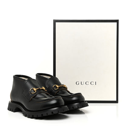 Gucci Cordovan Lux Mens Harald Horsebit Ankle Boots 7 Black 19 of 19