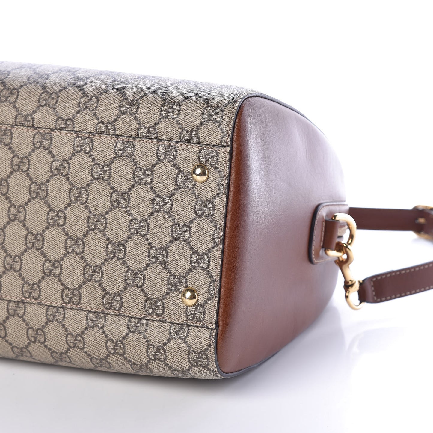 GG Supreme Monogram Medium Boston Beige Cuir