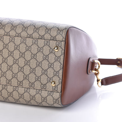 Gucci GG Supreme Monogram Medium Boston Beige Cuir 9 of 9