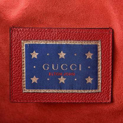 Gucci Calfskin Elton John Levon-Goodbye Tote Red 7 of 10