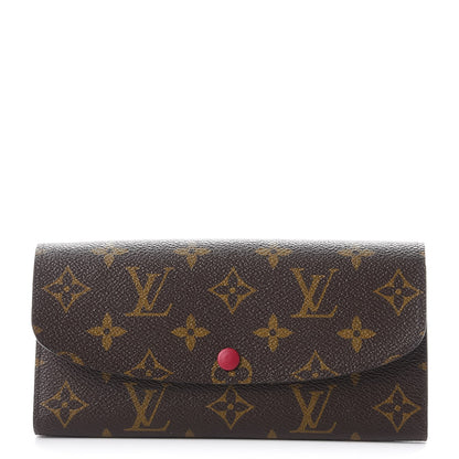 Louis Vuitton Monogram Emilie Wallet Fuchsia 1 of 8