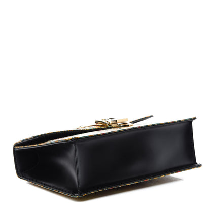 Gucci Iridescent Brocade Small Sylvie Shoulder Bag Gold 4 of 10
