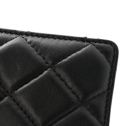 Chanel Lambskin Quilted Glitter Card Holder On Chain Black 12 of 12