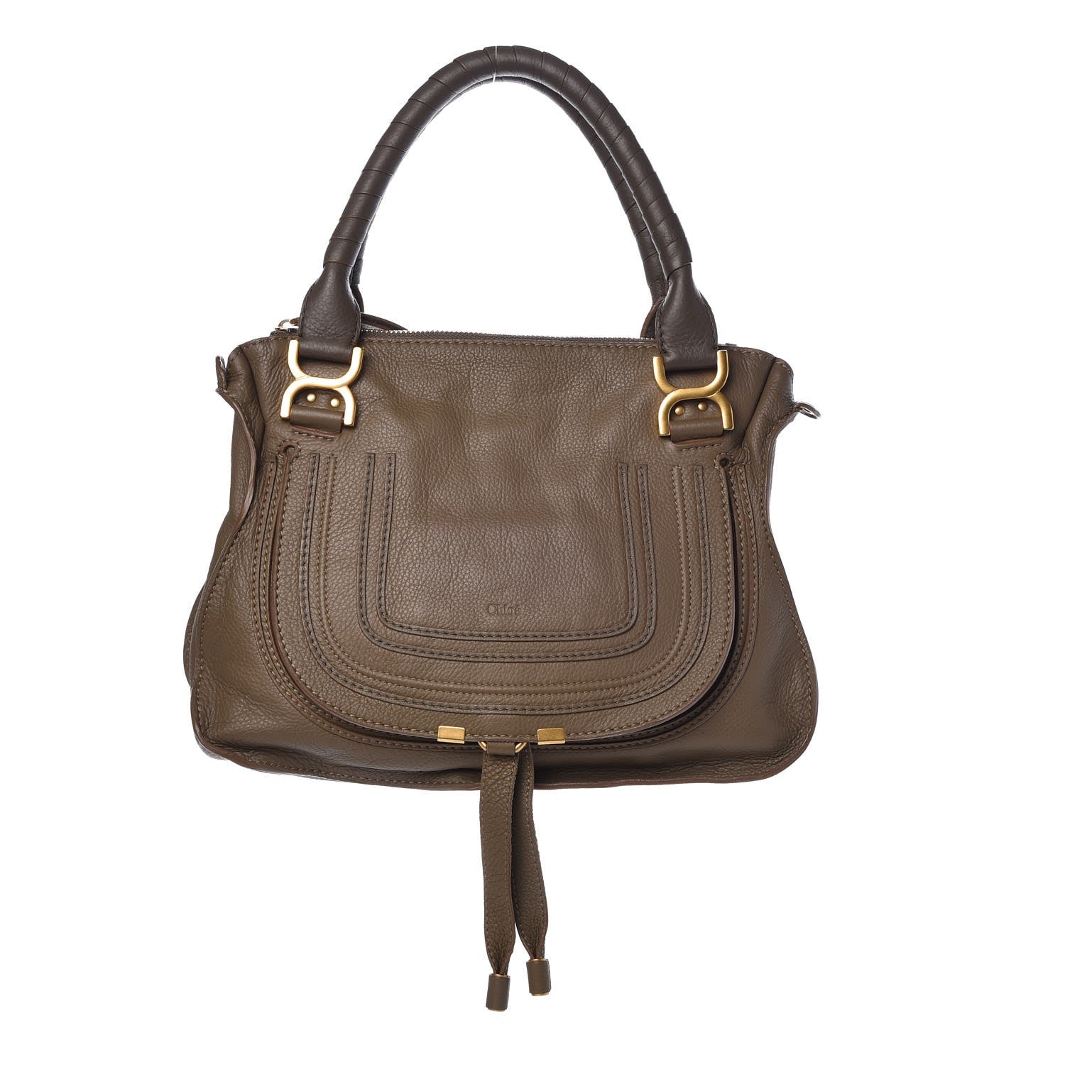 Chloe Calfskin Medium Marcie Satchel Anchor Grey 1 of 9