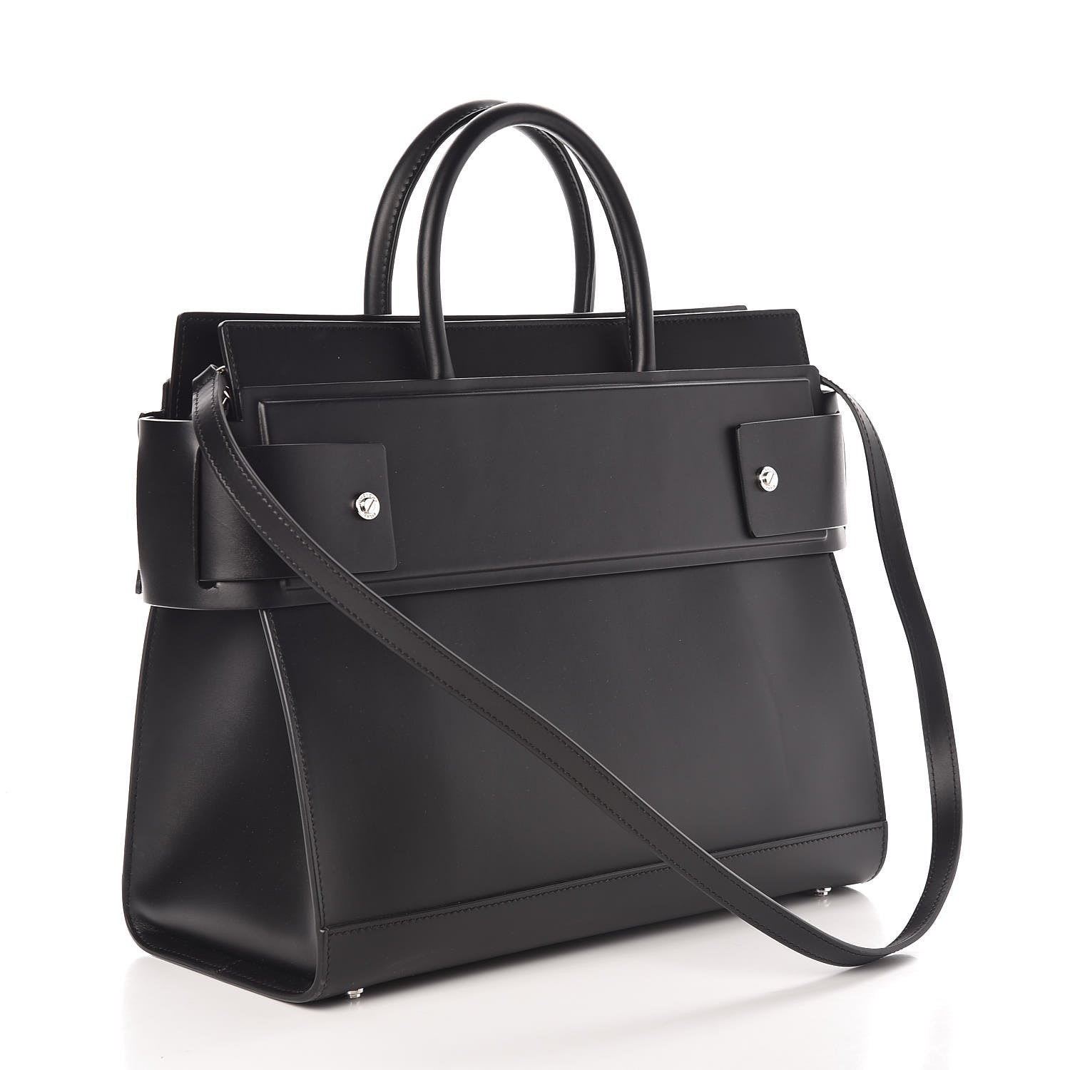 Givenchy Smooth Calfskin Medium Horizon Satchel Black 4 of 9