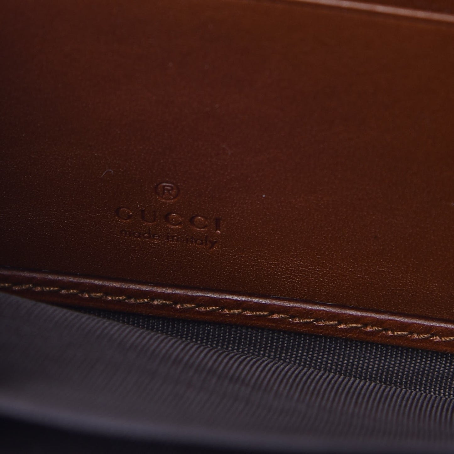 GG Supreme Monogram Cuoio Toscano Zip Around Wallet Beige Ebony Cuir
