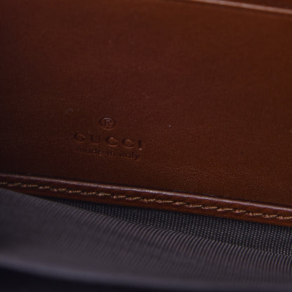 Gucci GG Supreme Monogram Cuoio Toscano Zip Around Wallet Beige Ebony Cuir 6 of 10