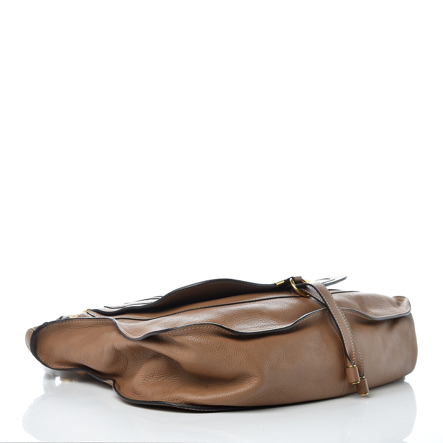 Calfskin Large Marcie Satchel Nut