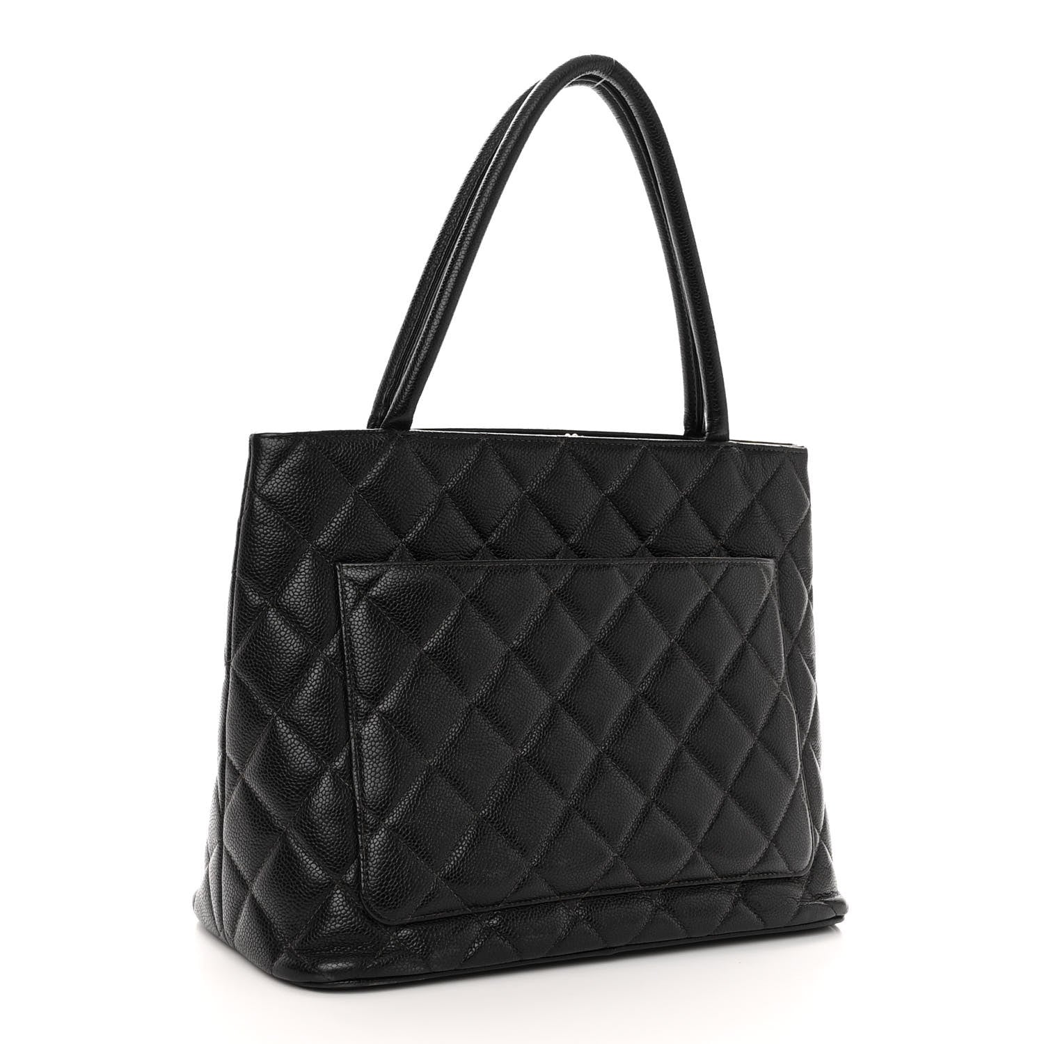Chanel Caviar Quilted Medallion Tote Black 3 of 10