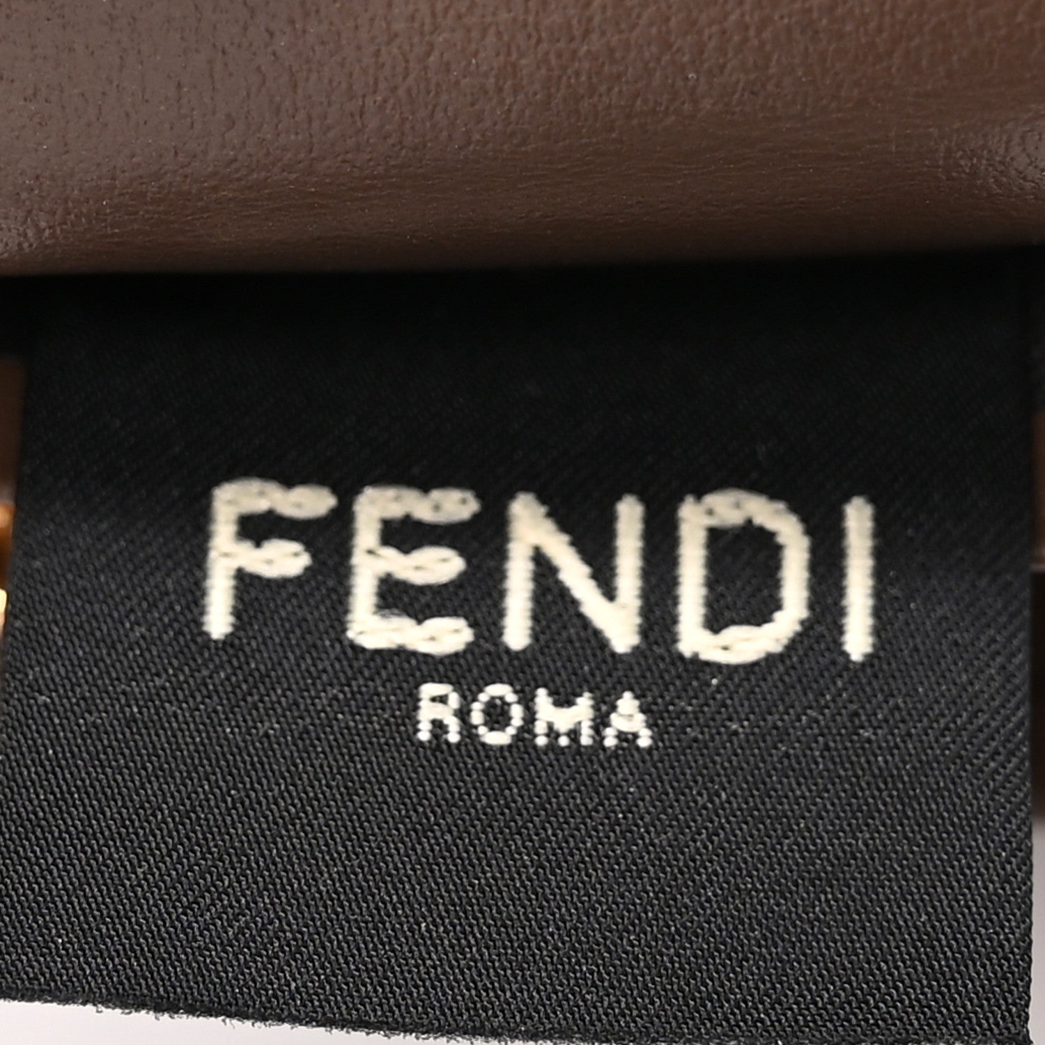 Fendi Vitello Soft FF Diamonds Continental Envelope Wallet On Chain Maya Black 5 of 11
