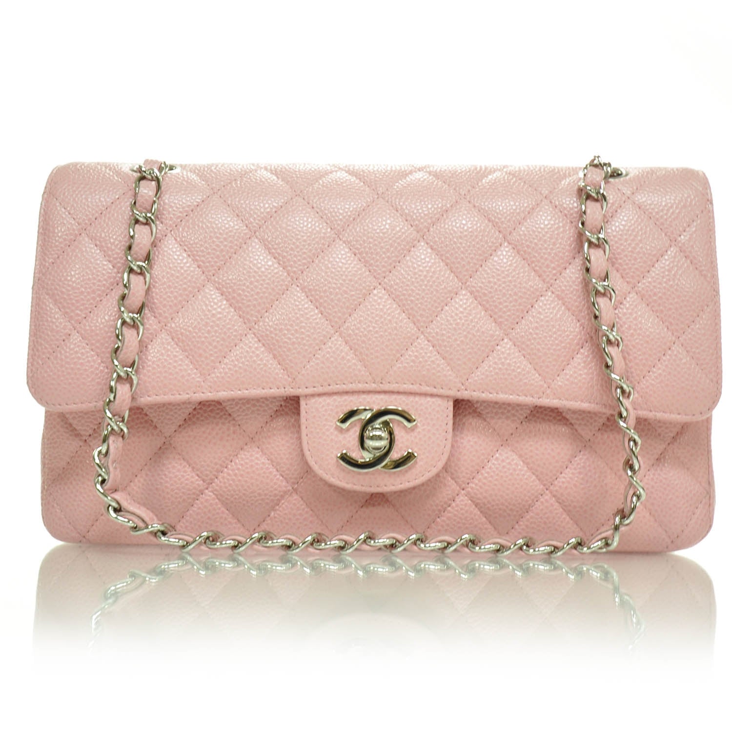 Chanel Caviar Medium Double Flap Pink 1 of 10