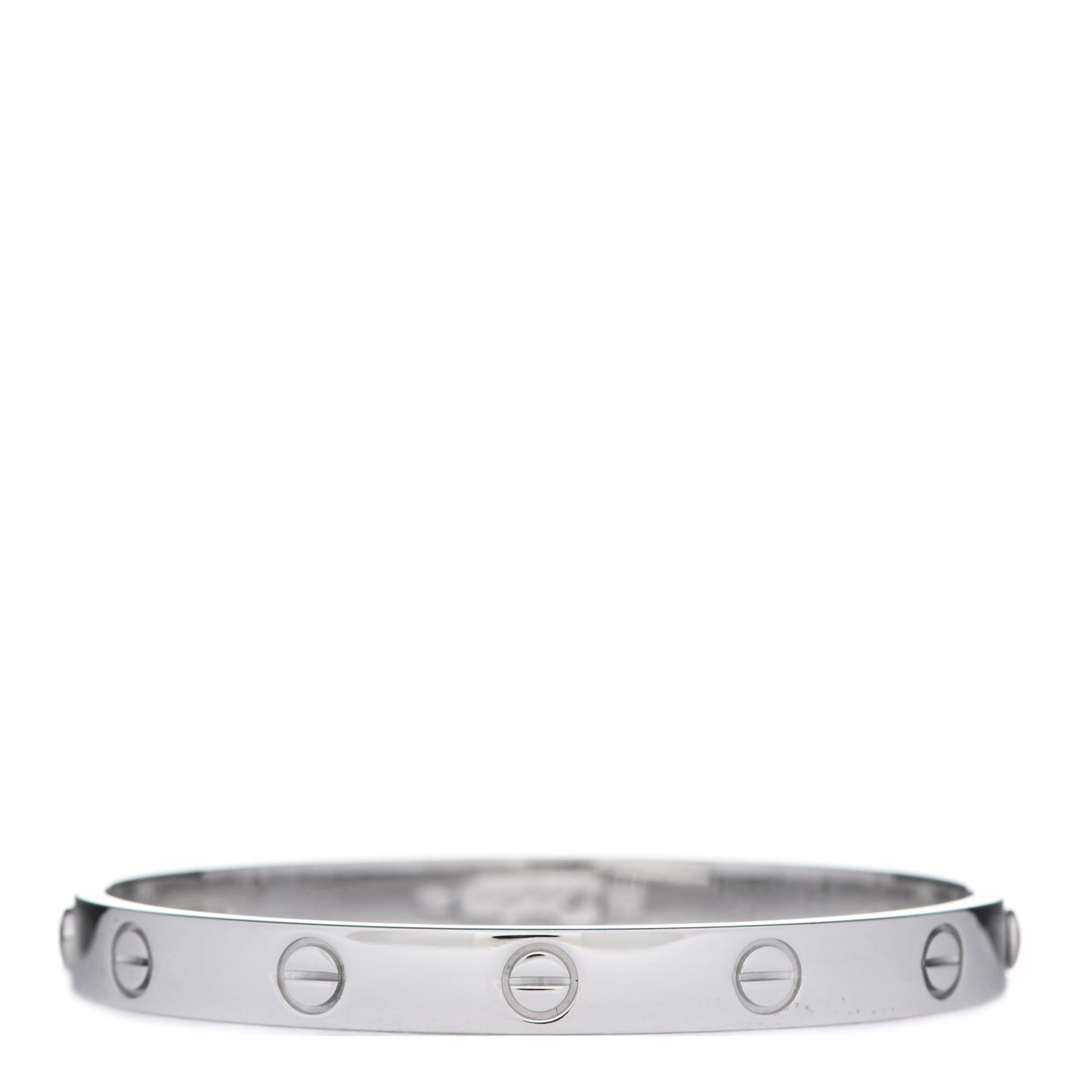18K White Gold LOVE Bracelet 16