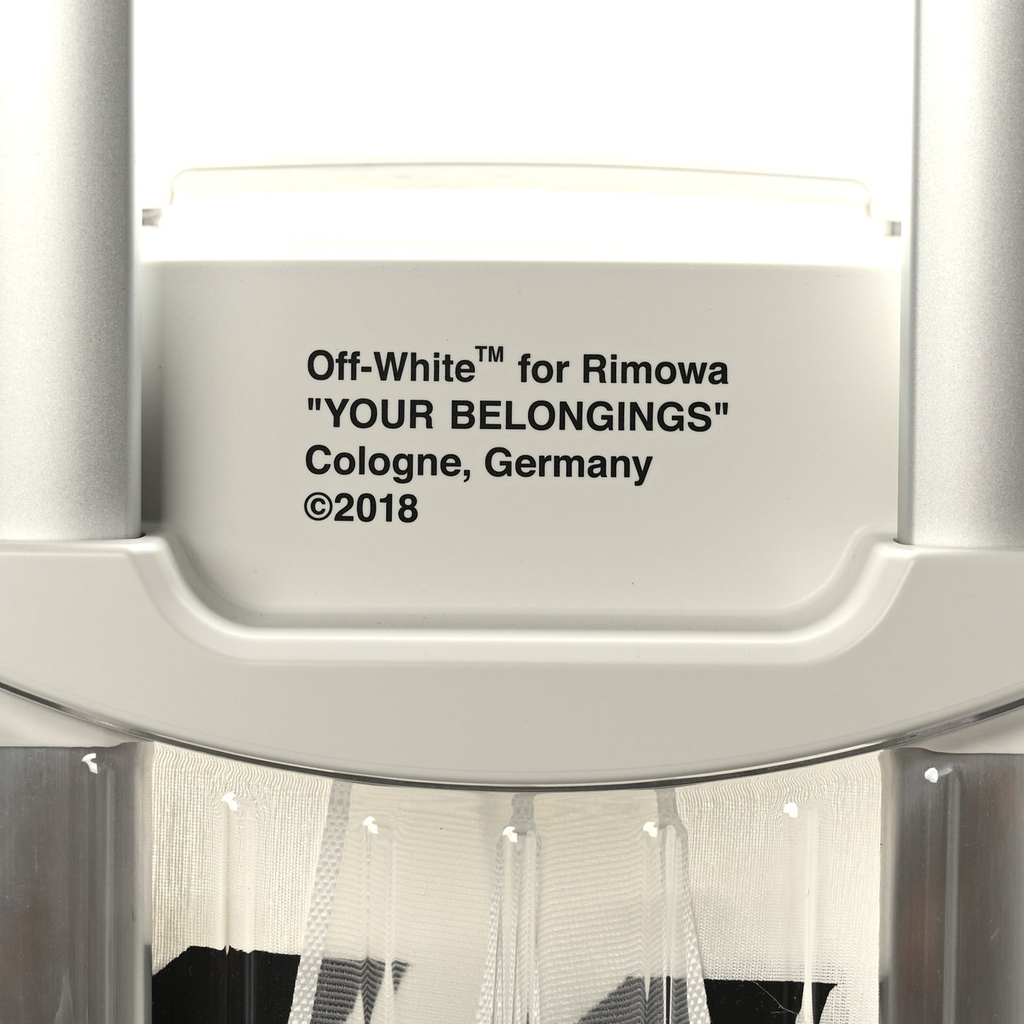 OFF-WHITE X RIMOWA Polycarbonate Luggage Transparent