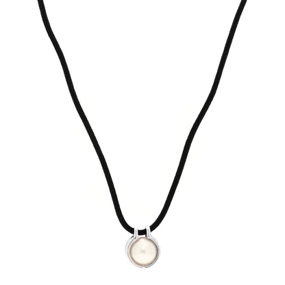 Tiffany Sterling Silver Pearl HardWear Cord Necklace 1 of 6