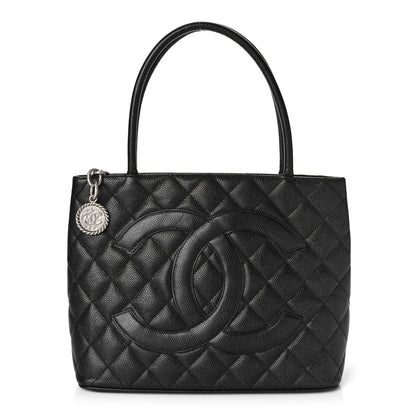 Chanel Caviar Quilted Medallion Tote Black 1 of 12