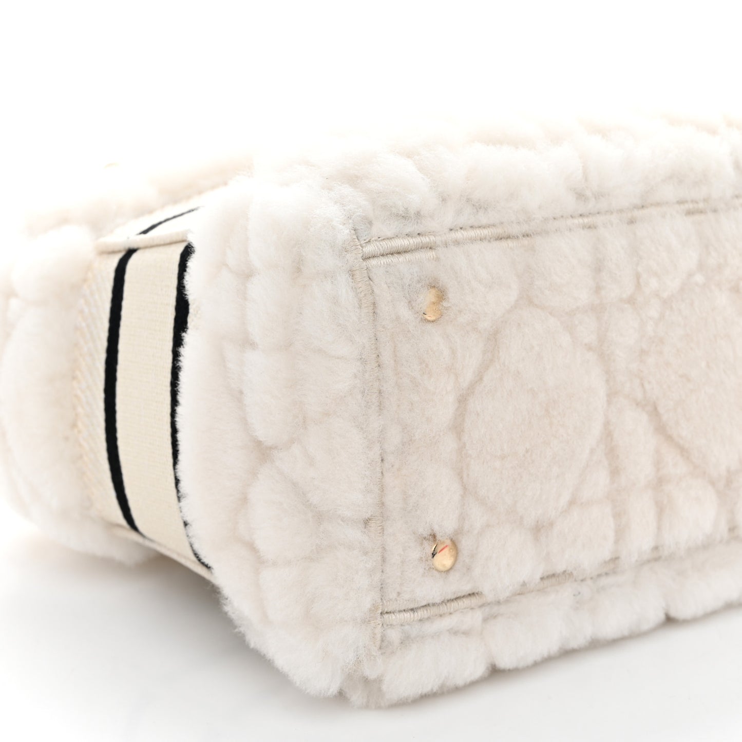 Shearling Cannage Medium Lady D- Lite Ecru