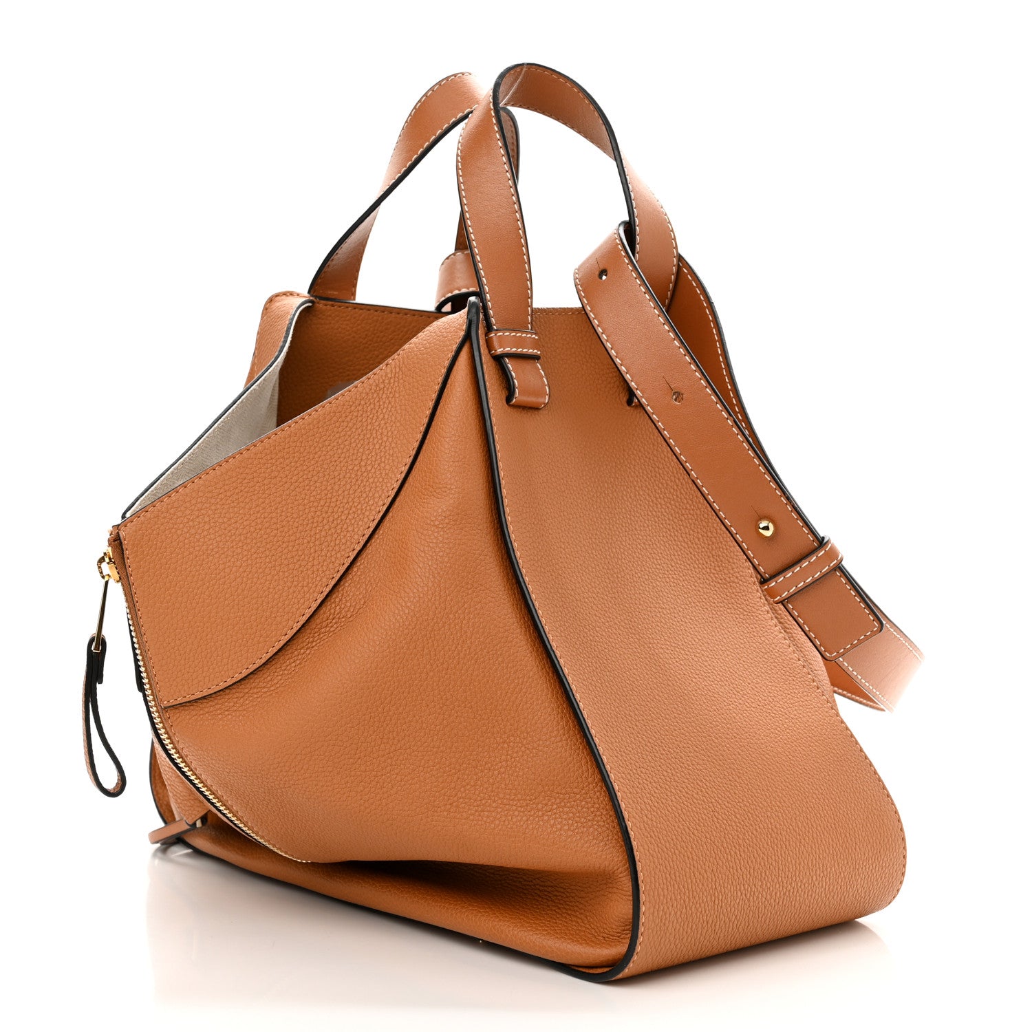 Loewe Grained Calfskin Medium Hammock Shoulder Bag Tan 3 of 10